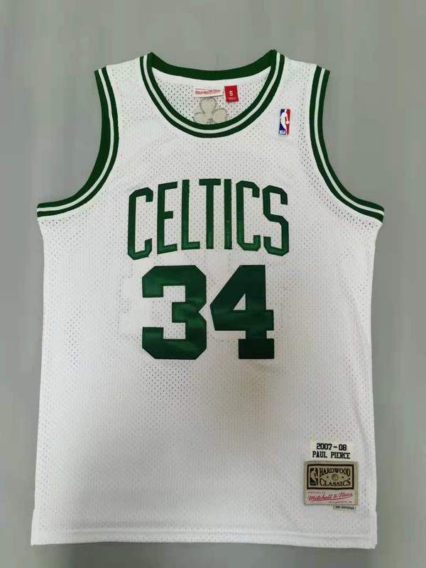 Men Boston Celtics #34 Pierce White Throwback Best mesh 2021 NBA Jersey->boston celtics->NBA Jersey